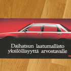 1991 Daihatsu Applause Charade Rocky Feroza esite - suom - pikkukuva 1
