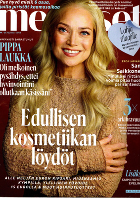 Me Naiset n:o 44 2025 Pippa. Iskän kanssa. Eveliina. Sami.