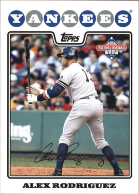 Alex Rodriguez 2008 Topps National Baseball Card Day #1