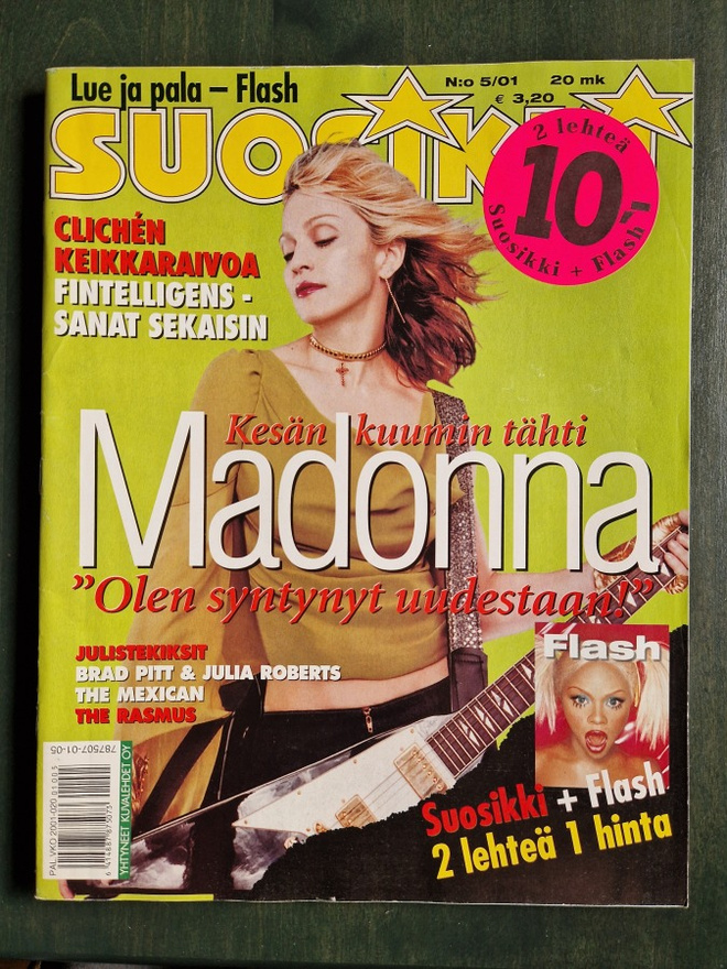 Suosikki 5/2001 juliste mukana mm Rasmus...