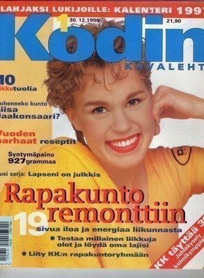 Kodin Kuvalehti n:o 1 1996 Tenavatähti Timo Turunen. Liisa J