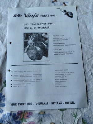 vinssi esite traktoriin