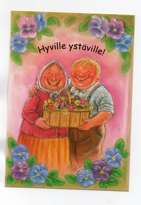 "HYVILLE YSTÄVILLE!" -KORTTI /T.Peltoniemi (Hörölä)