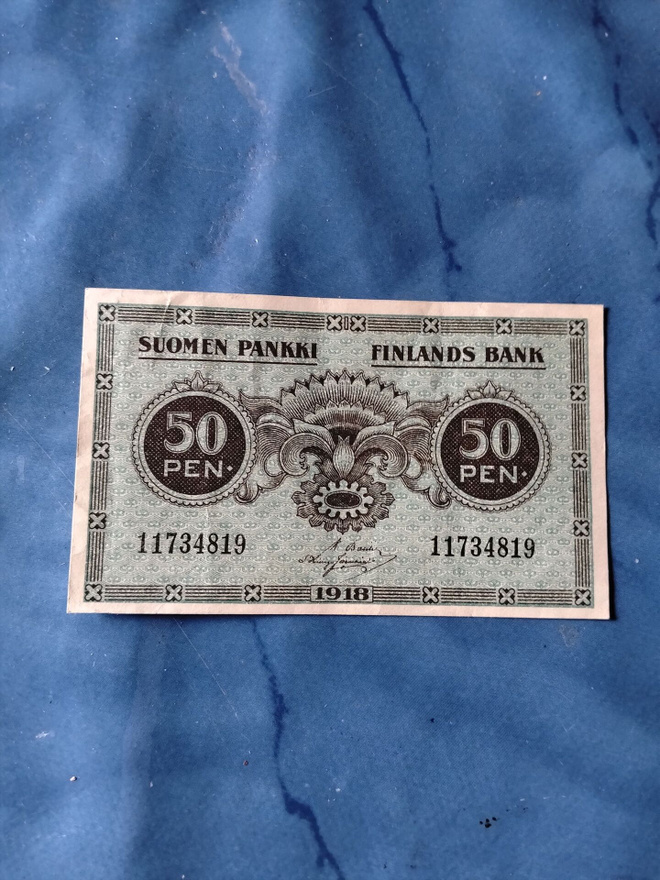 50 penniä 1918