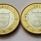 Suomi 5 eur, maakuntaraha+maakuntien rakenn. Ahvenanmaa, unc - pikkukuva 3