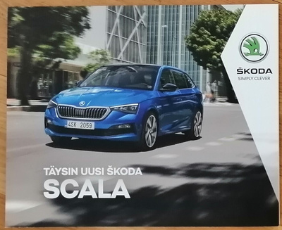 2019 Skoda Scala esite - KUIN UUSI - 84 sivua - suom