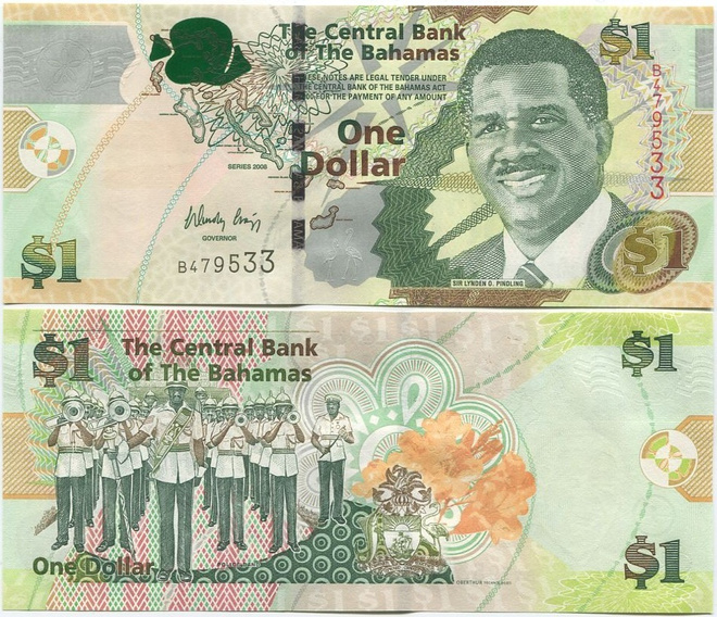 Bahamas 1 Dollar v.2008 (P-71) UNC