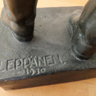 VANHA Jääkäripatsas JP27 Lauri Leppänen 1930 Pronssia UPEA - pikkukuva 4