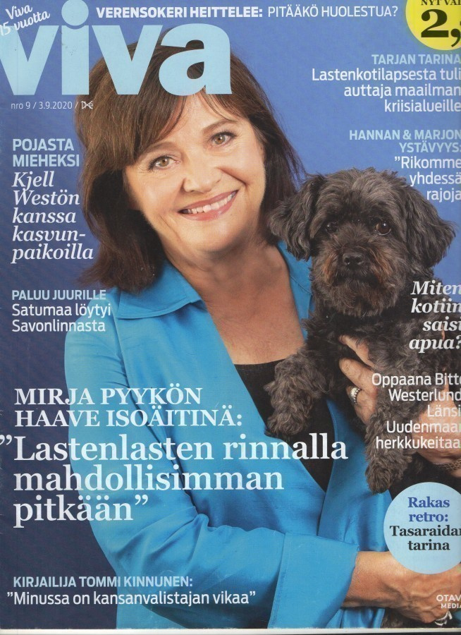 Viva n:o 9 2020 Mirja Pyykkö. Hanna & Marjo. Tuula. Tarja.