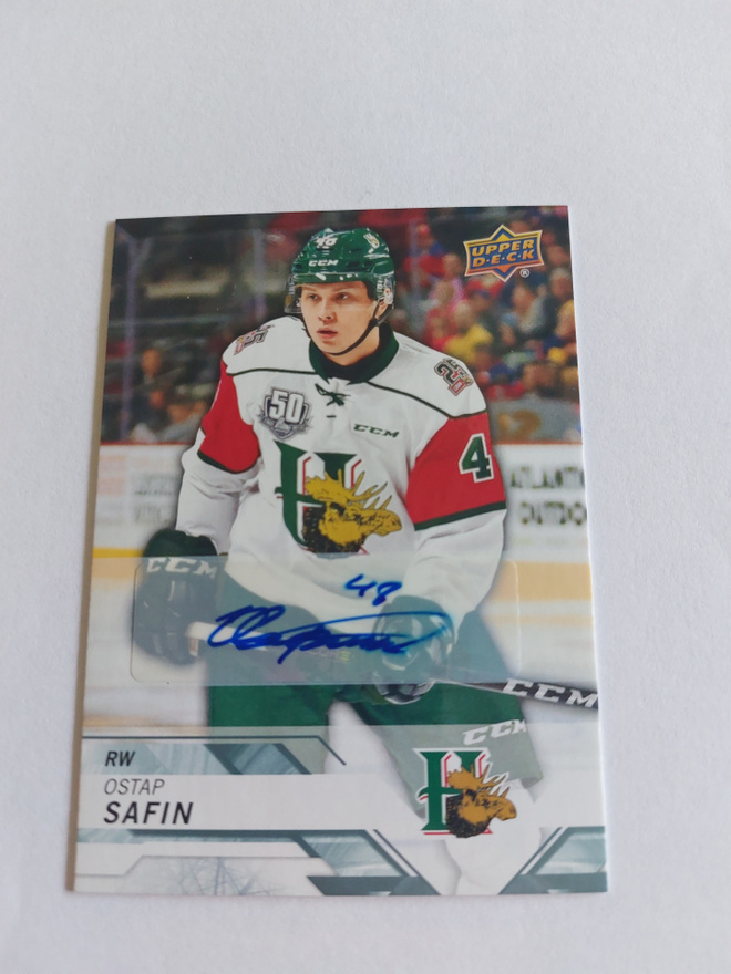 2018-19 Upper Deck CHL Autographs #88 Ostap Safin