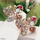 + 328 .. Fashion Multicolour Crystal Perhonen .. Korvakorut - pikkukuva 1