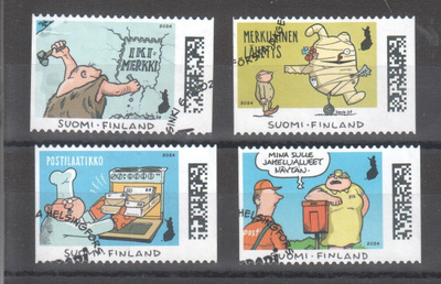 Fingerpori sarjasta 4 merkkiä.