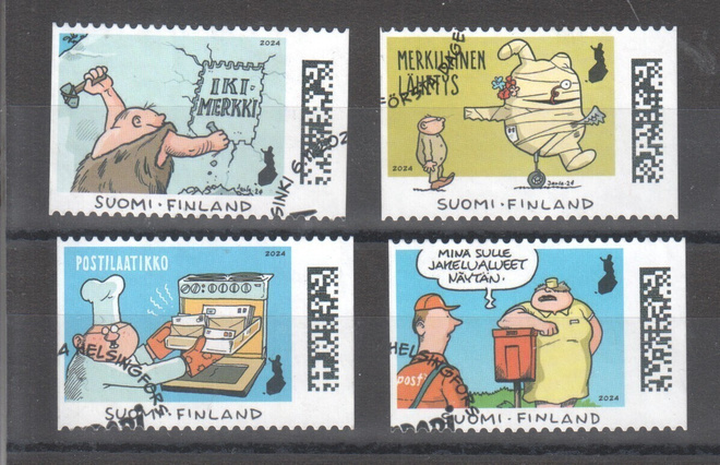 Fingerpori sarjasta 4 merkkiä.