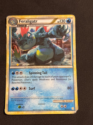Feraligatr 20/123 HeartGold & SoulSilver holo