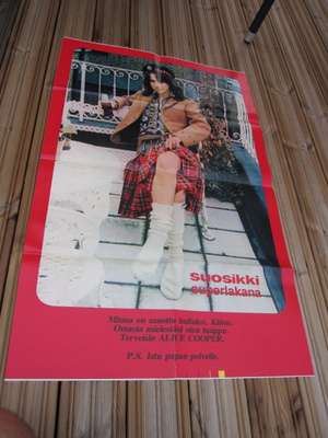 ALICE COOPER - 70-LUVUN SUOSIKKI JULISTE ( hienok,,