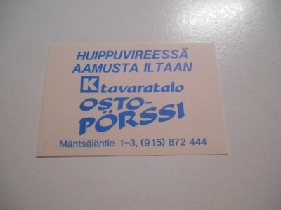 TT Etiketti K-tavaratalo Ostopörssi