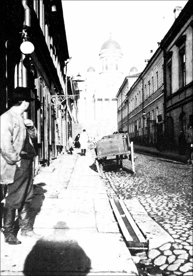 Helsinki, Sofiankatu, Suurkirkko n. vuonna 1900, käyttämätön
