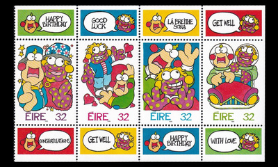 Irlanti 926-9hb2 ** Tervehdysmerkit vihkolehti (1996)