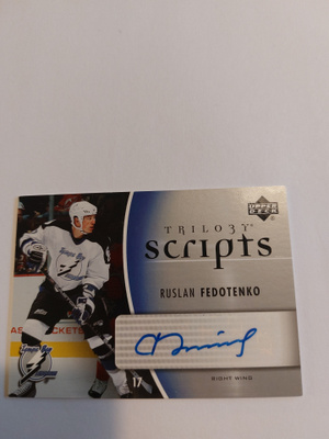 2006-07 Upper Deck Trilogy Scripts #TSRF Ruslan Fedotenko