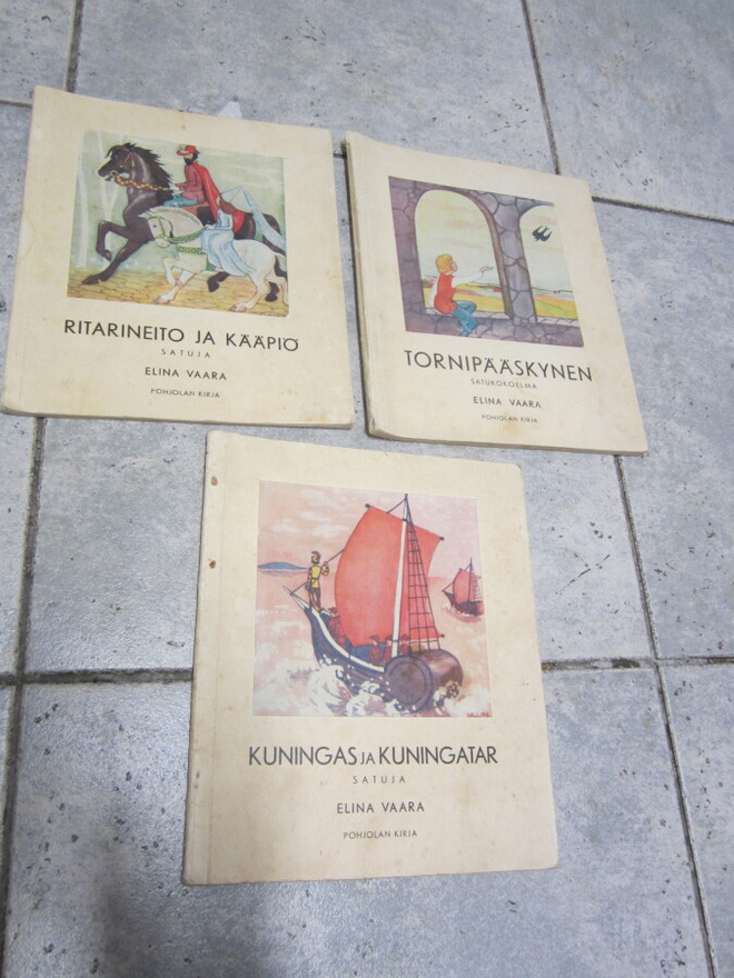 ELINA VAARA - 3 KIRJAA KERRALLA - tornipääskynen, kuningas..