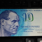 10 markkaa 1986 sn247 pieni NO UNC pakkasileä - pikkukuva 1