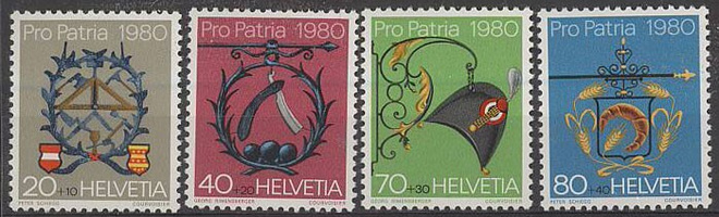 Sveitsi Mi 1176-9  ++
