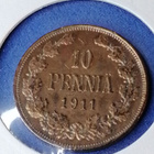 10 Penniä 1911 Leimakiiltoinen - pikkukuva 3