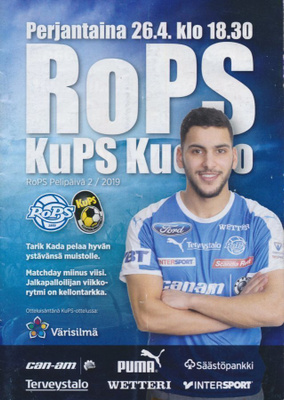 Jalkapallo otteluohjelma RoPS - KuPS