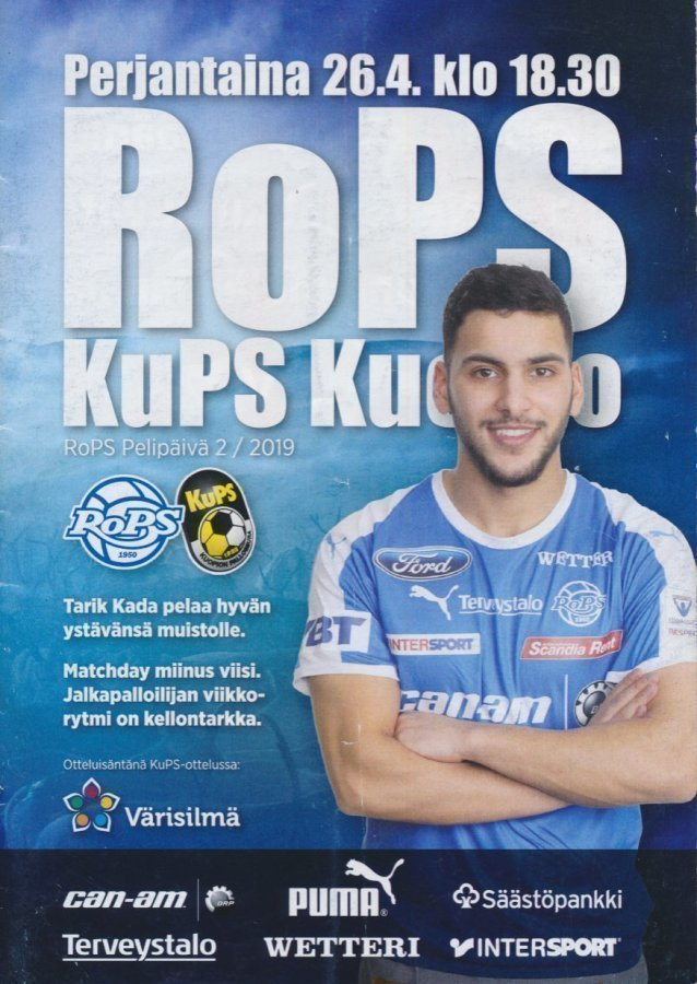Jalkapallo otteluohjelma RoPS - KuPS