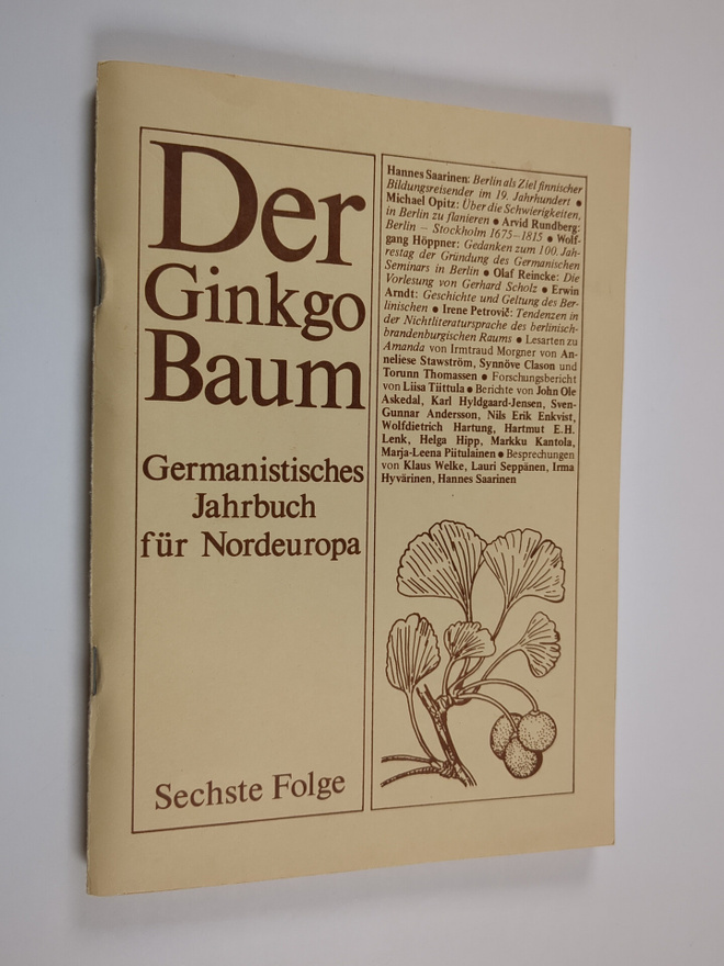 Sechste Folge : Der Ginkgo Baum : germanistisches Jahrbuc...