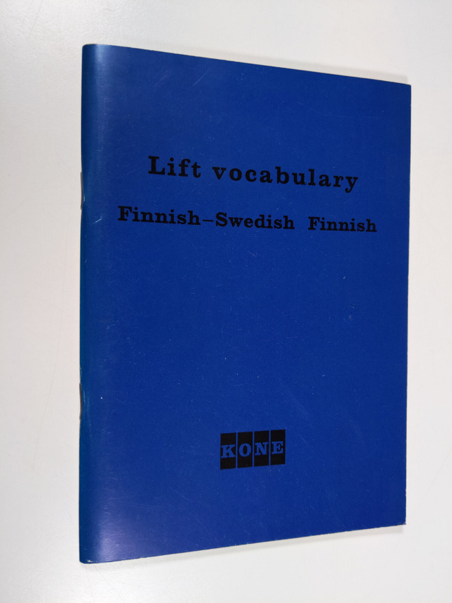 Kone : Lift vocabulary - Finnish-Swedish Finnish
