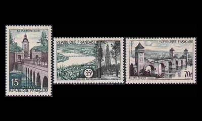 Ranska 1145-7 ** Maisemia (1957)