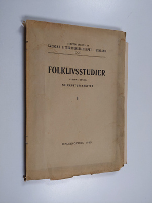 Folklivsstudier utgivna genom folkkultursarkivet I (lukem...