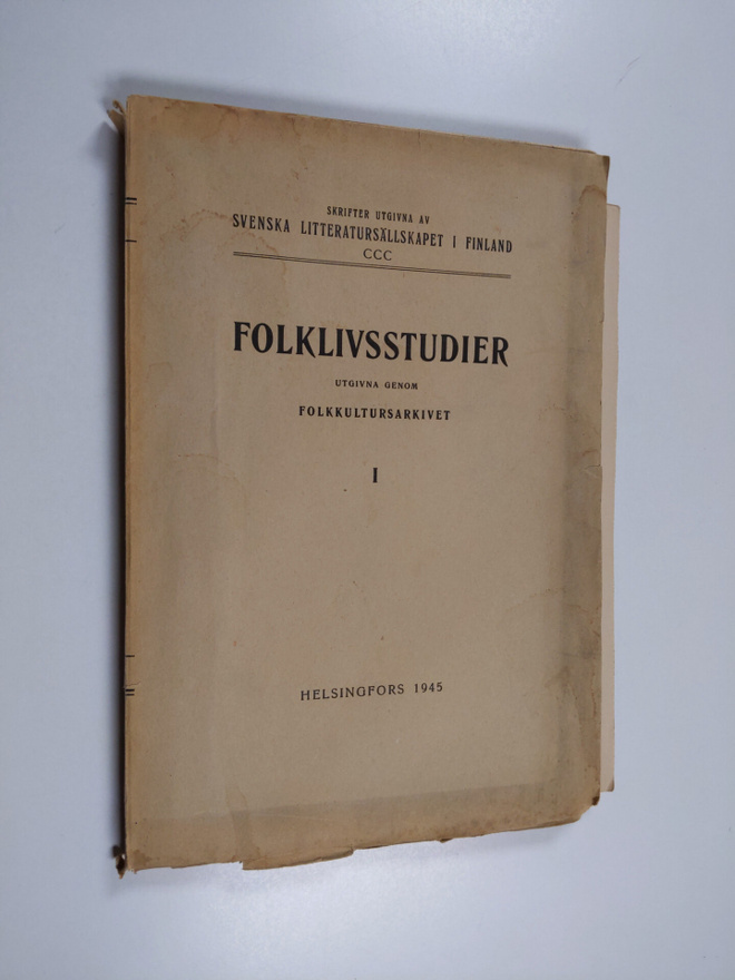 Folklivsstudier utgivna genom folkkultursarkivet I (lukem...