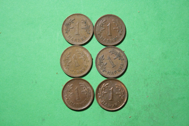 Kupari  markat  1940; -41 ;-42; -43 ; -50 ja 51