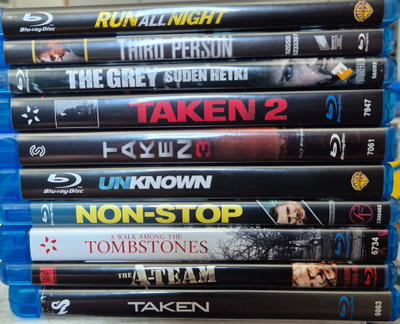 10 KPL LIAM NEESON ELOKUVIA  -Blu-Ray