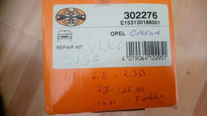 Opel Omega Vetonivelen suojakumi ÖBRO 302276