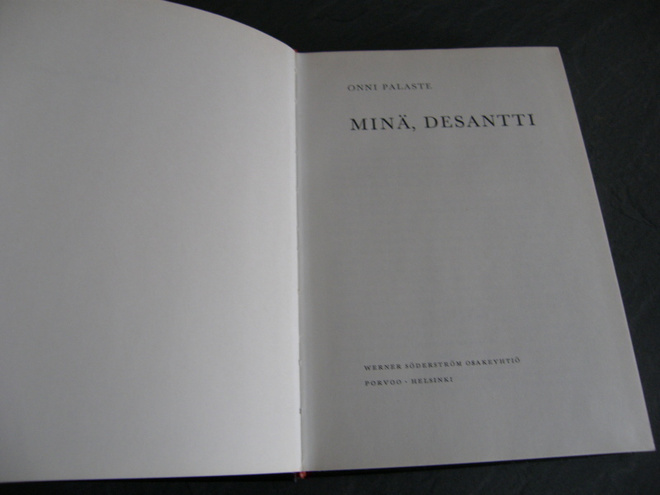 Onni Palaste Minä, desantti