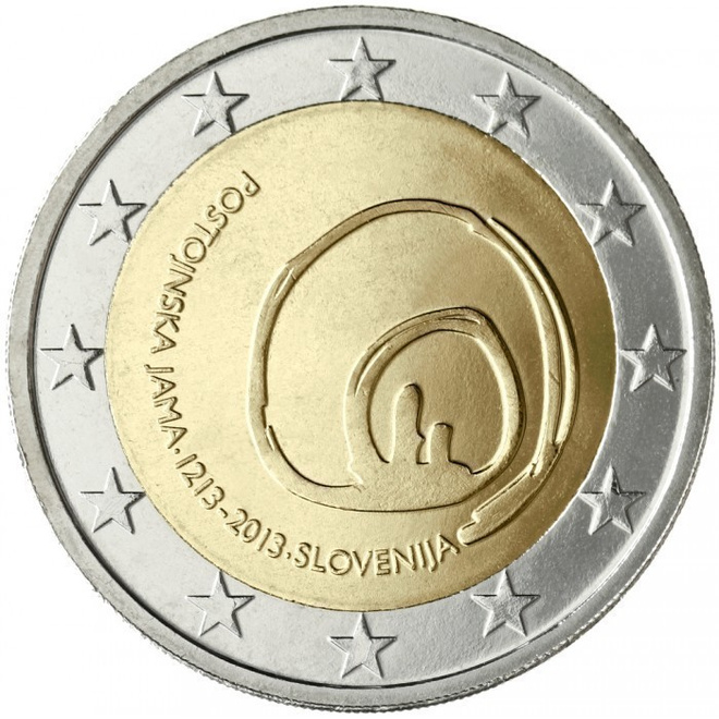 ** SLOVENIA 2€ 2013 Postojnan luola pillerissä **
