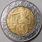 Italy. 500 lire ND(1997)R. National Police Code. - pikkukuva 1