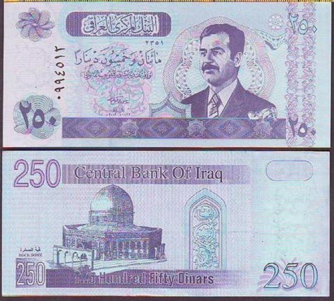 Iraq 250 Dinaria 2002 P-88 UNC (K15-S63)