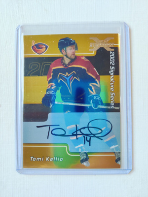 Tomi Kallio - 01-02 BAP Signature X Series Gold Autograph