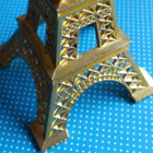 Pariisi Eiffeltorni matkamuisto kullanvärinen kork.18cm - pikkukuva 2