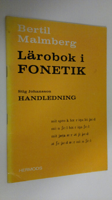 Bertil Malmberg : Lärobok i fonetik