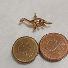 Hopea kullattu Dinosaur riipus 925 - pikkukuva 2