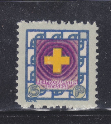 Tub joulumerkki 1915 keltainen risti (1)