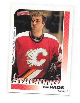 1999-00 UD Victory #383 Jean-Sebastien Giguere Calgary MV
