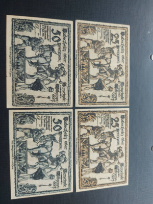 saksa Wittgensdorf 4 seteliä 1921