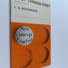 L. G. Alexander : First things first : students' book - pikkukuva 1