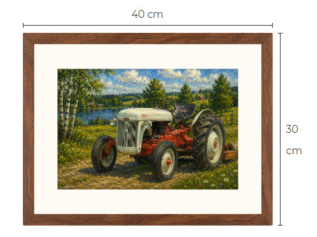 Uusi Ford traktori art print 30 cm x 40 cm